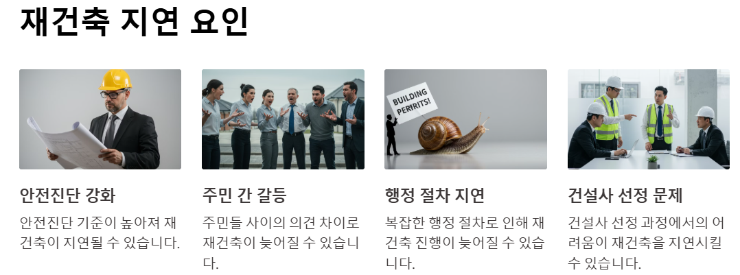 재건축 지연 요인