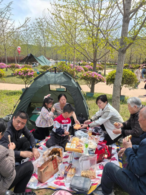 가족들과텐트치면서나들이하며먹는간식