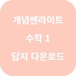 개념쎈라이트 고등 수학 1 답지 섬네일