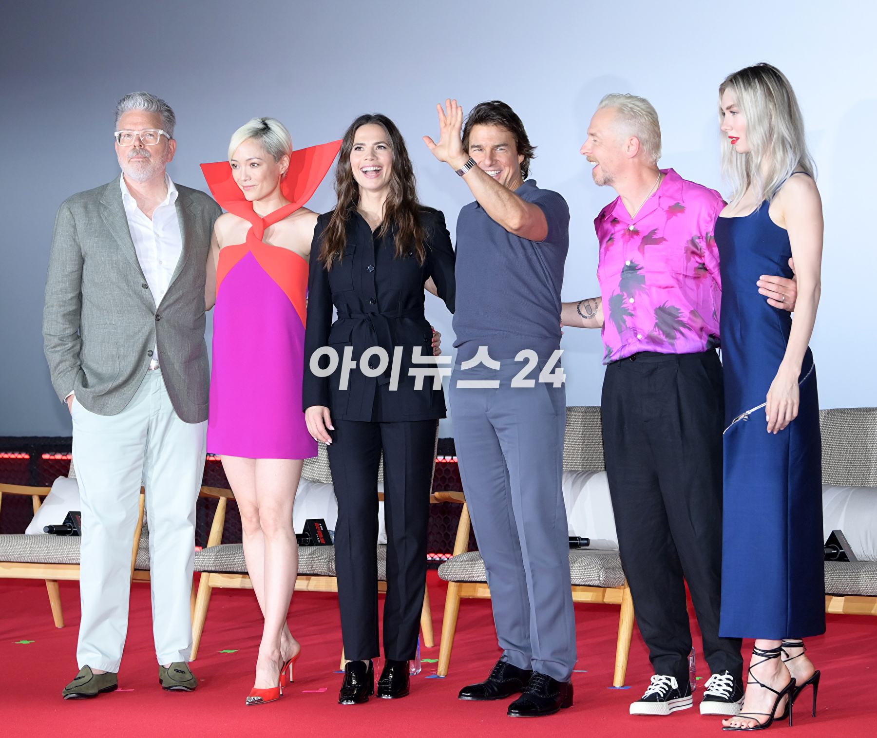 29일 오후 서울 송파구 롯데월드타워에서 진행된 영화 '미션 임파서블: 데드 레코닝 파트 원'(감독 크리스토퍼 맥쿼리) 내한 기자간담회에 참석하고 있다. [사진=정소희 기자]