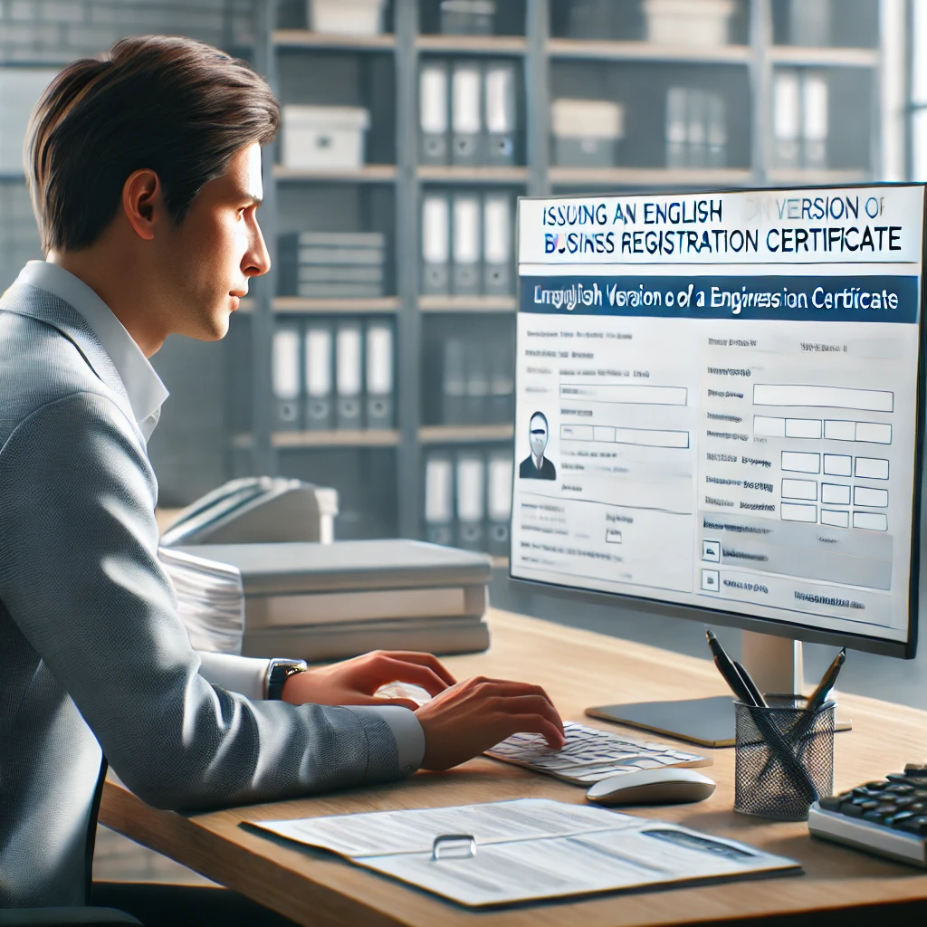 영문 소득금액 증명서 인터넷 발급 방법