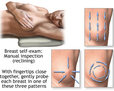 매월 집에서 혼자 하는 유방 자가 검사