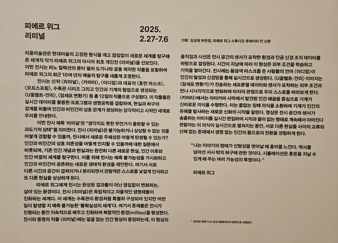 리움 미술관 리미널