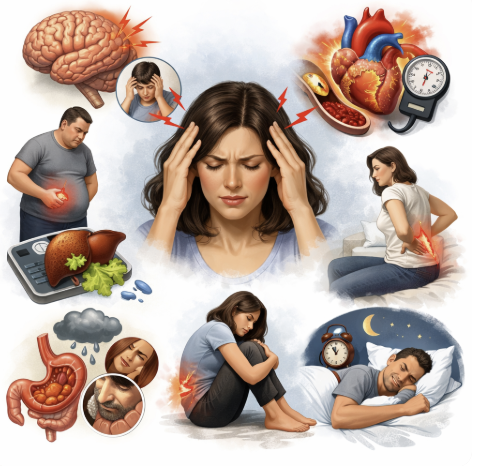 만성스트레스가 몸에 미치는 영향 6가지|방치하면 나타나는 신호와 관리법 관련 사진