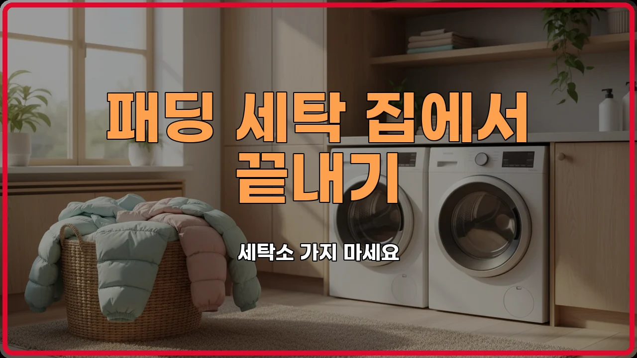 패딩세탁법