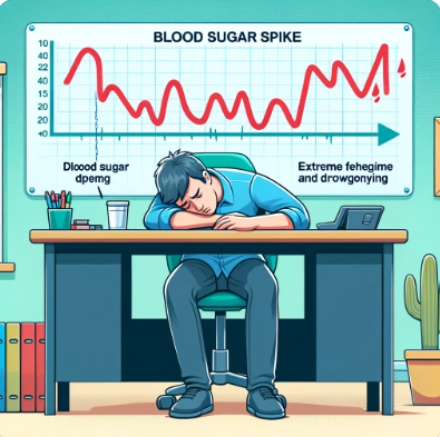 혈당 스파이크 증상 :식사 후 졸음, 무기력감