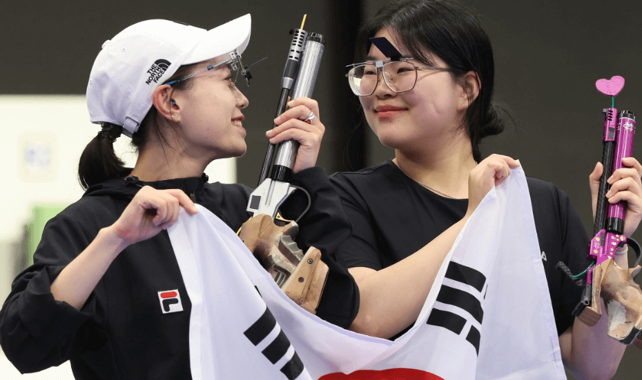 한국 사격 선수들