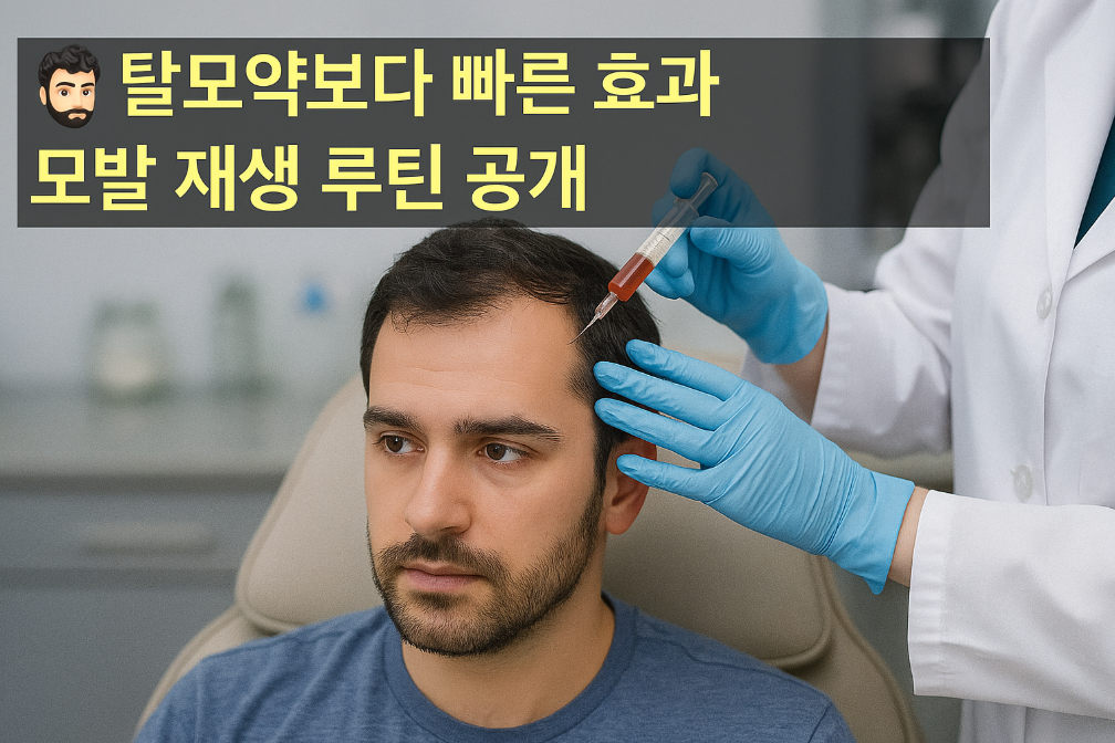 탈모약보다 빠른 효과 모발 재생 루틴 공개