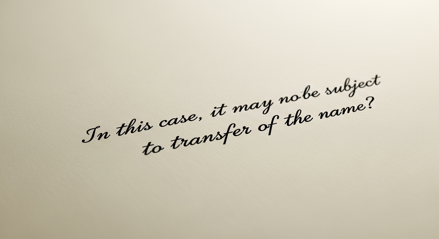 이런 경우, 명의 이전 대상이 아닐 수도?#4