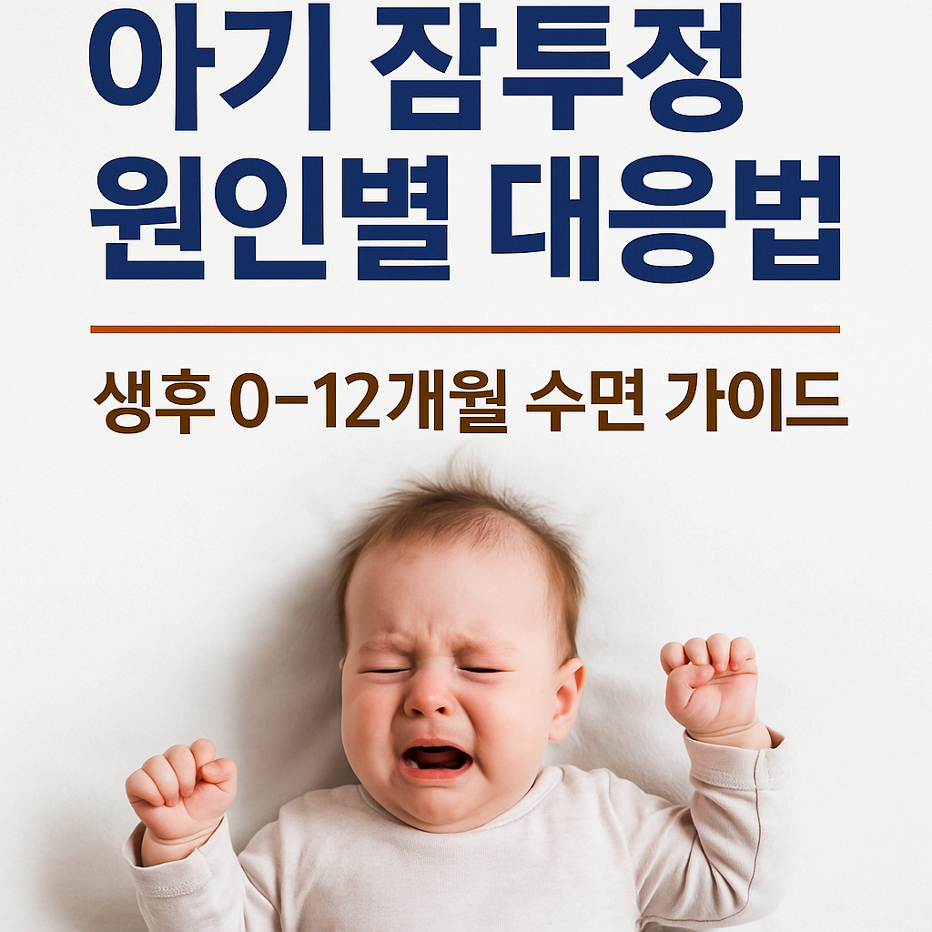 😴 아기 잠투정 원인별 대응법 – 생후 0~12개월 수면 가이드