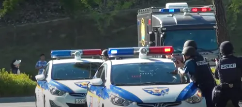 긴급자동차 경찰차 경광등과 사이렌