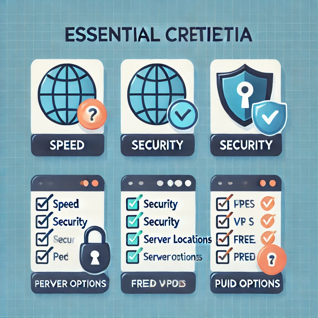 VPN 서비스 선택을 위한 필수 고려사항 – 속도, 보안, 서버 위치 등의 비교 가이드