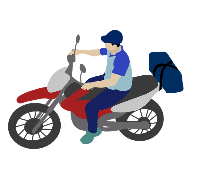 배달 오토바이 이미지
