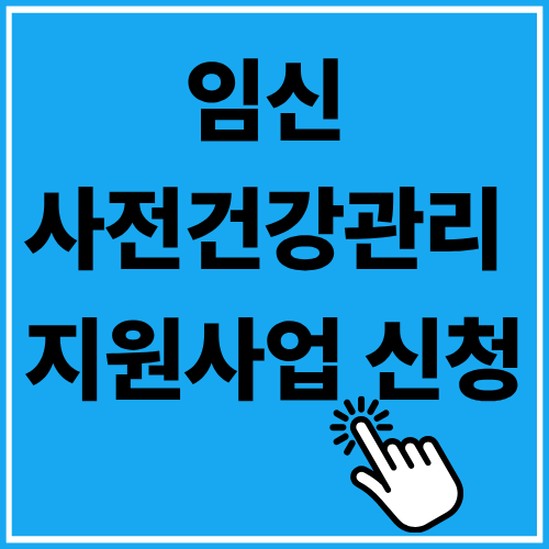 임신 사전건강관리 지원사업 신청방법 (e보건소로)