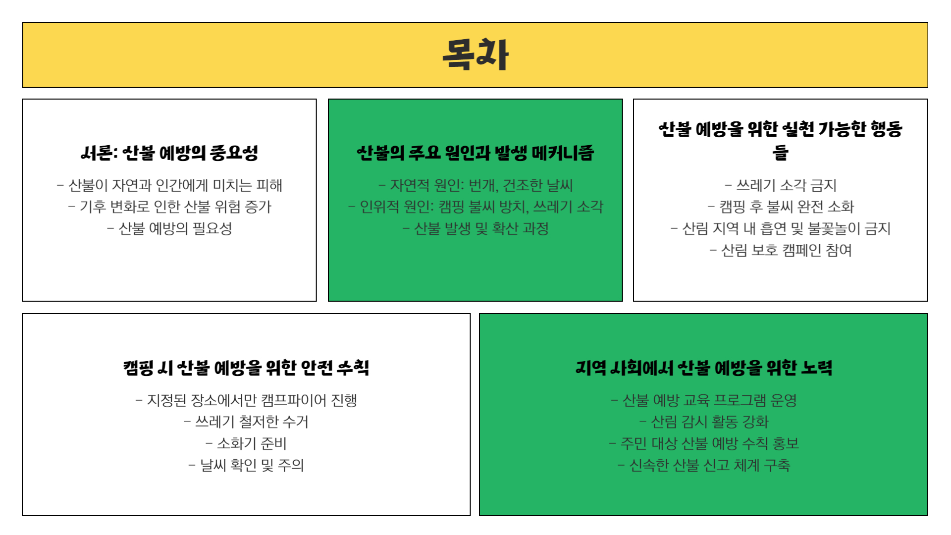 산불 예방을 위한 필수 가이드