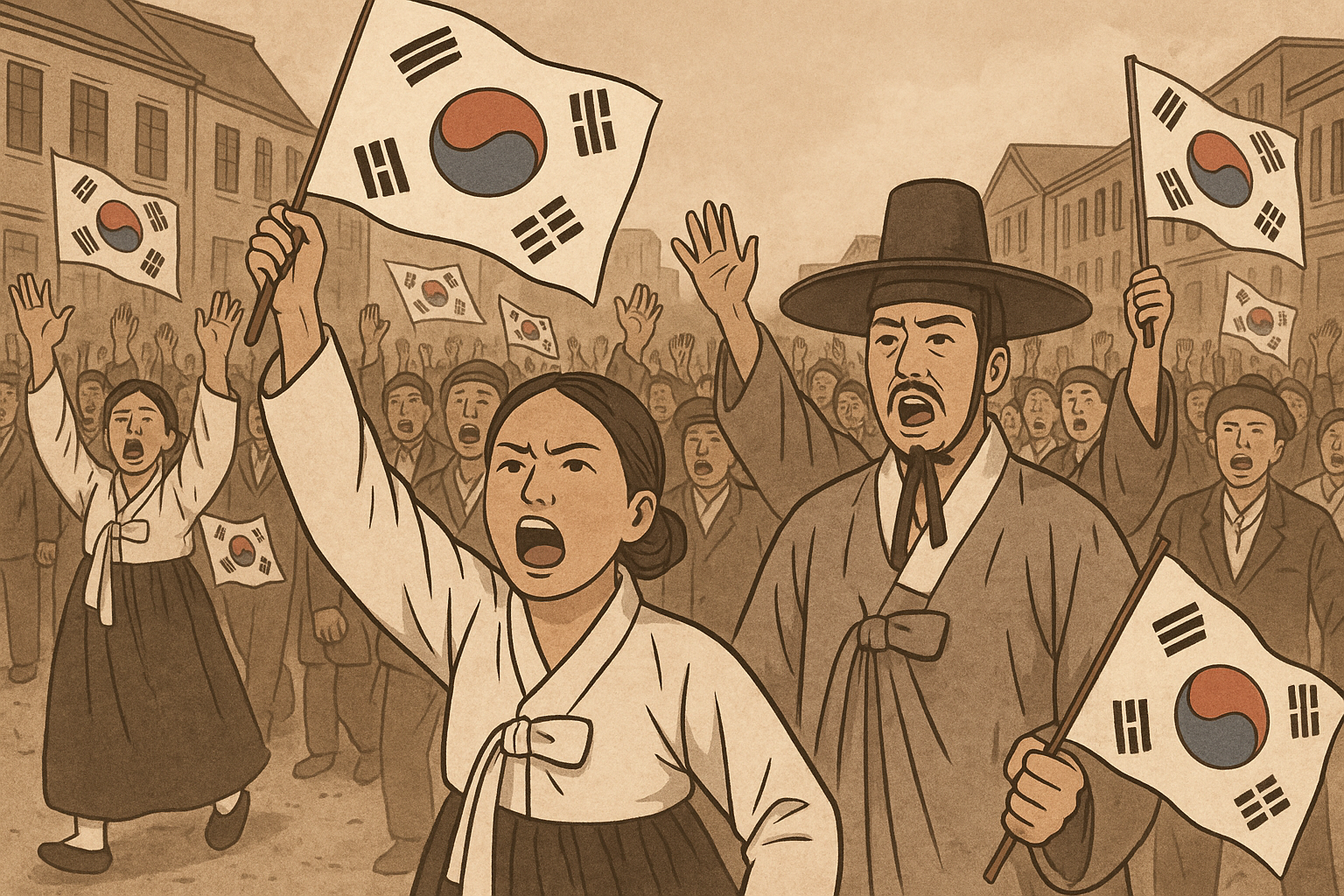 3.1운동 "대한독립 만세"