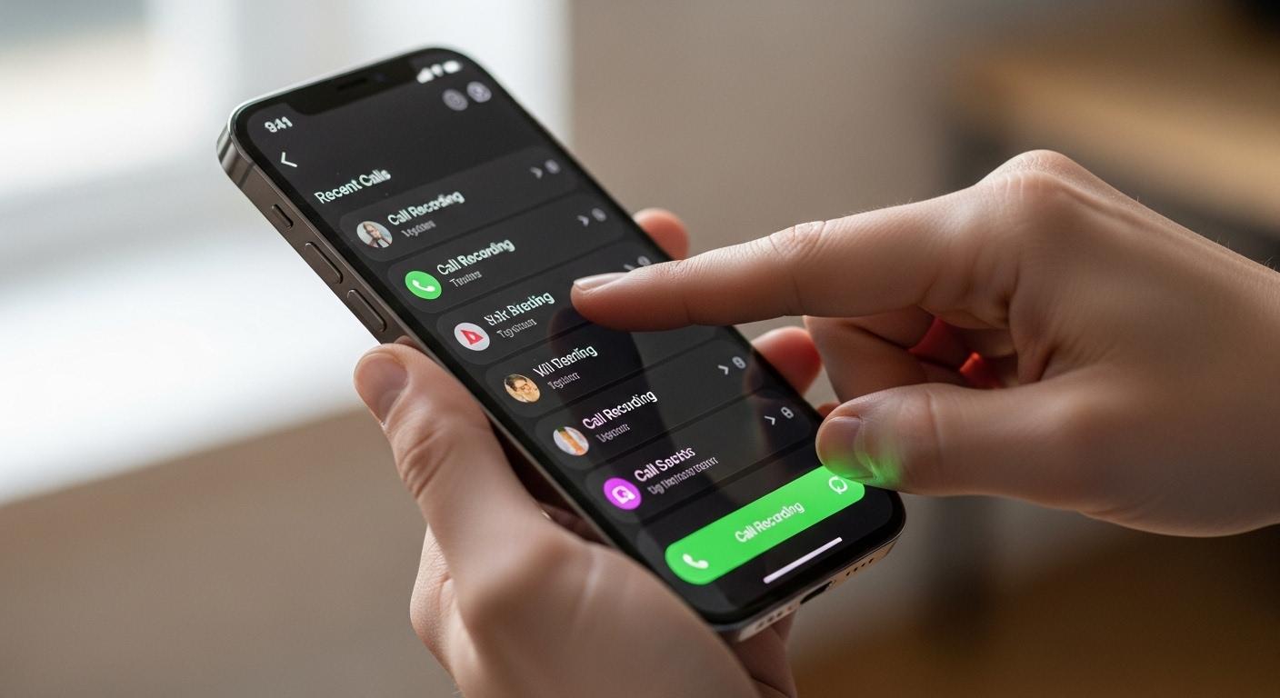 아이폰 통화녹음 확인 하는 법