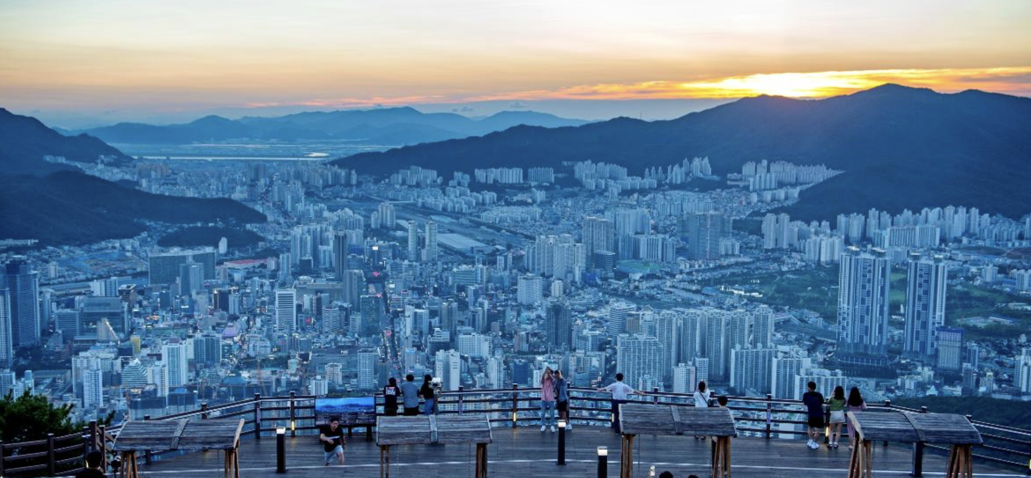 부산 황령산 매직아워