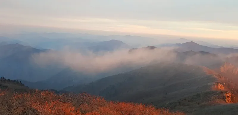 울산 가지산 일출 산행