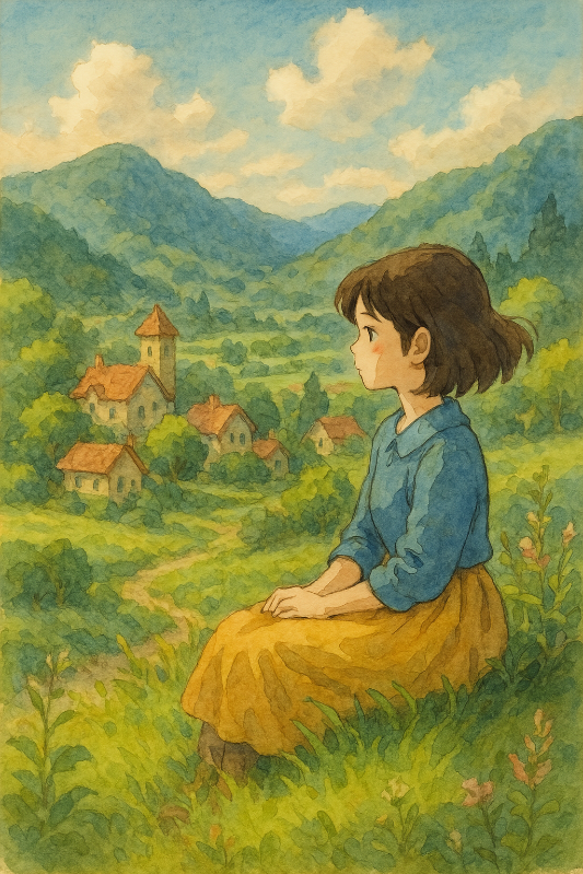 지브리 스타일 이미지