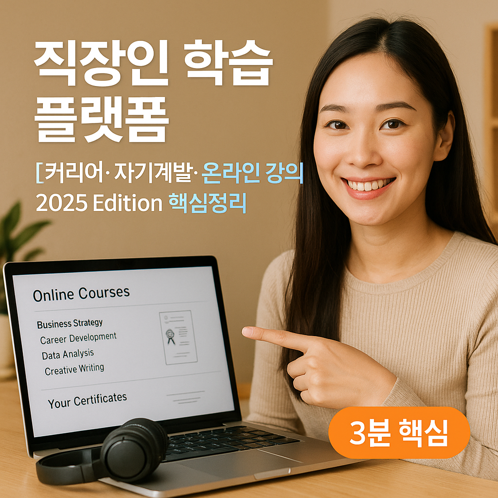 직장인 학습 플랫폼 | 커리어·자기계발·온라인 강의 2025 Edition 핵심정리