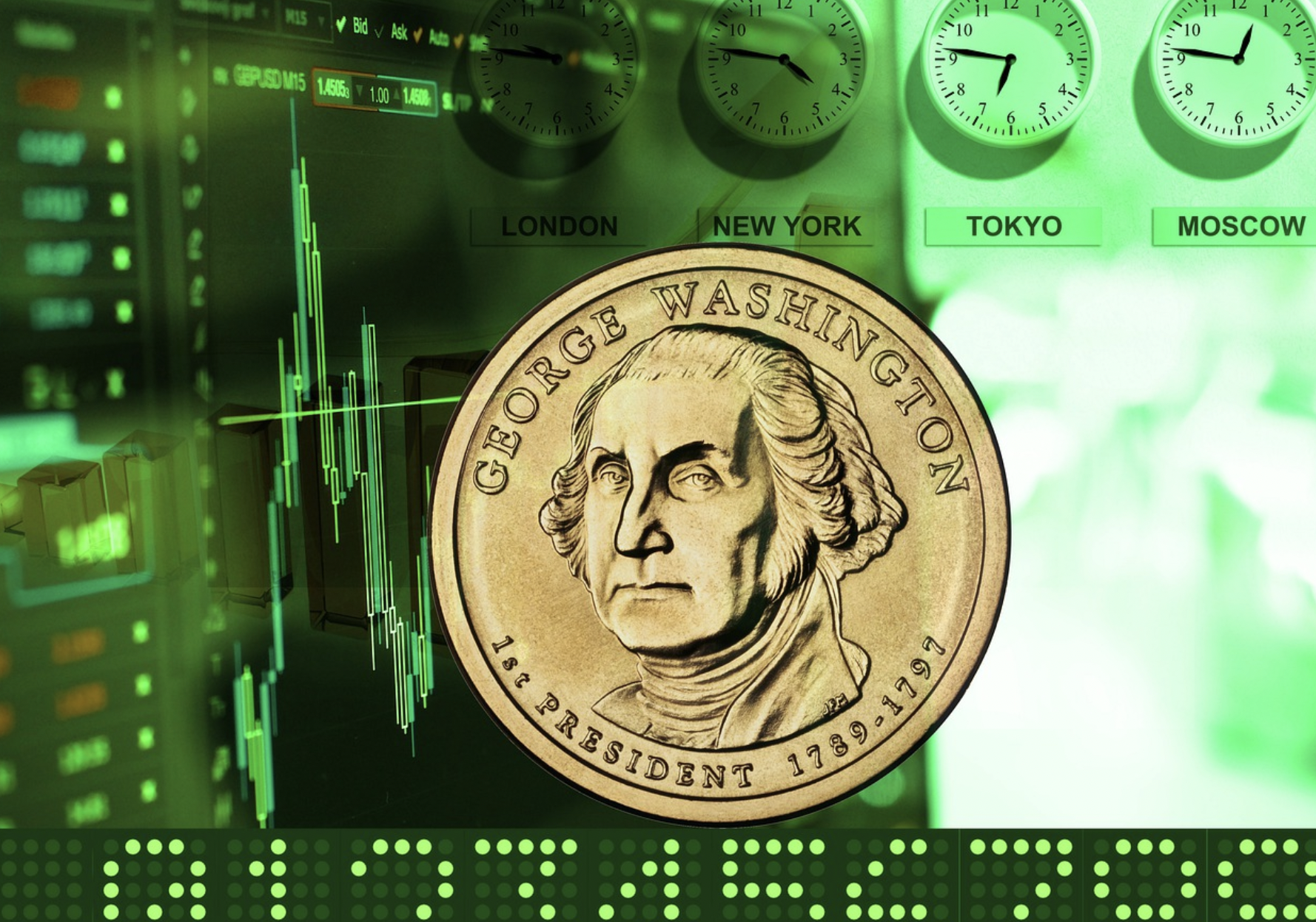 주식 그래프 사진