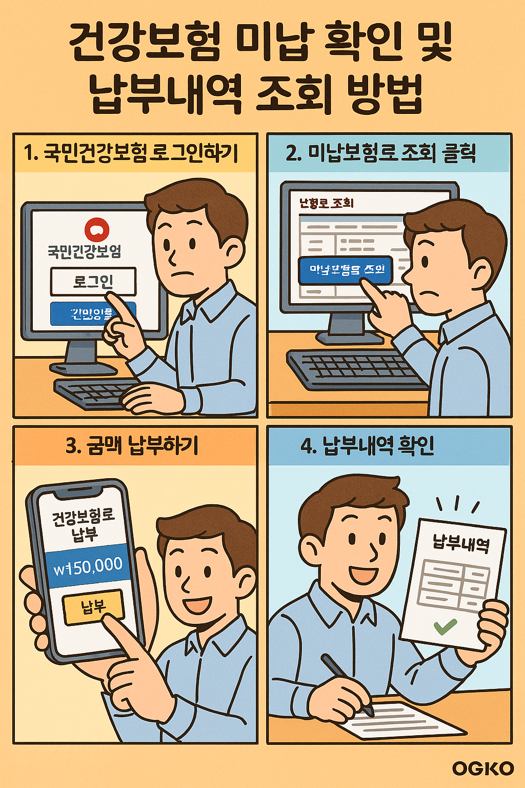 건강보험 미납 확인 및 납부내역 조회 방법