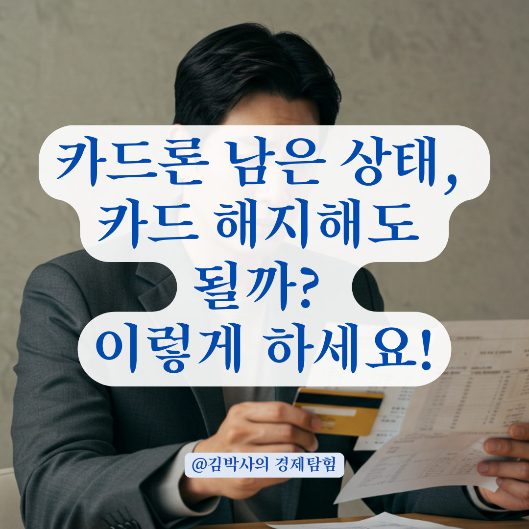 카드 해지했다가 신용등급 떨어질 수도? 카드론 남은 상태라면 이렇게 해야 안전해요