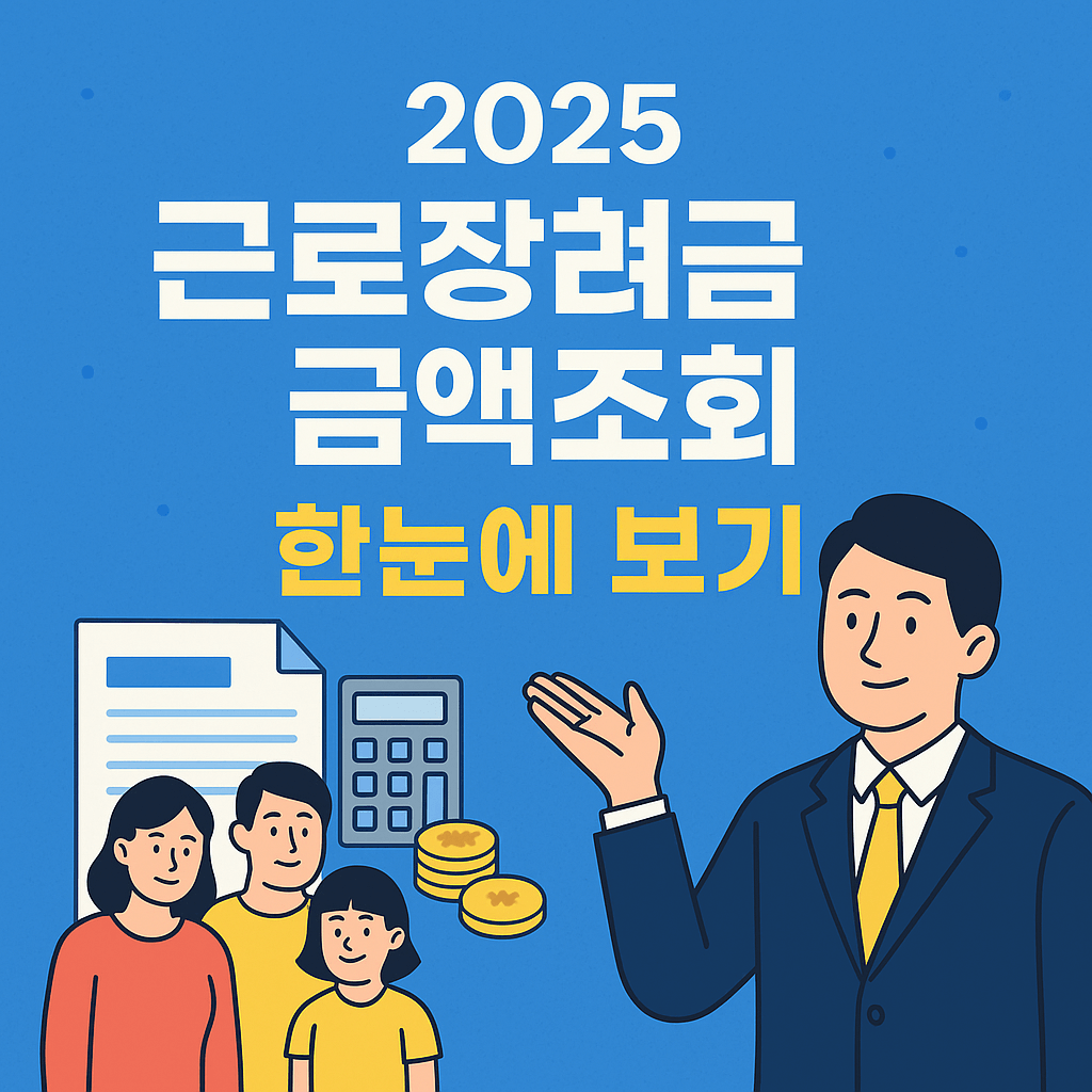 2025 근로장려금 금액조회 방법과 신청조건