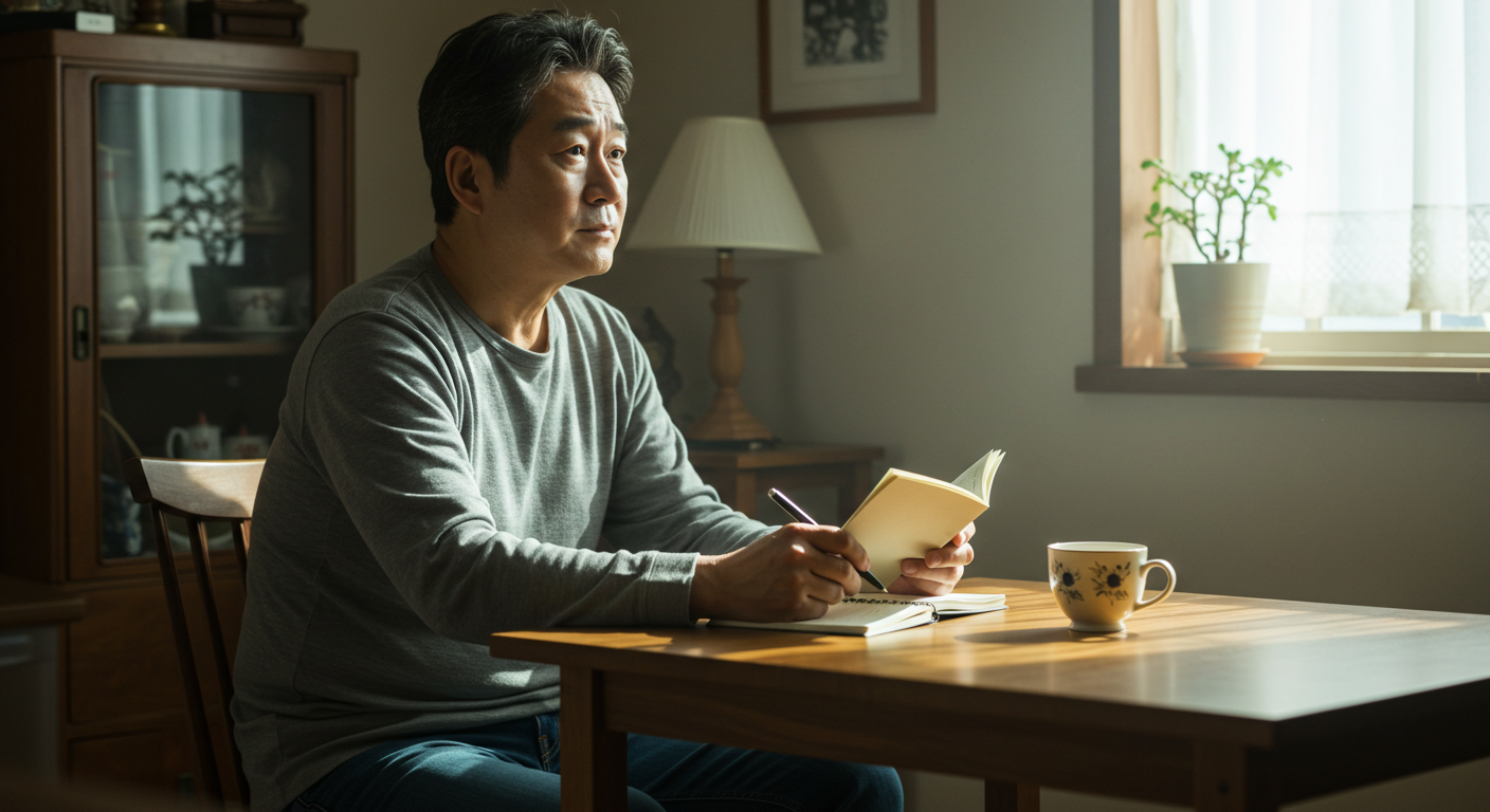 재능기부를 고민하는 남성