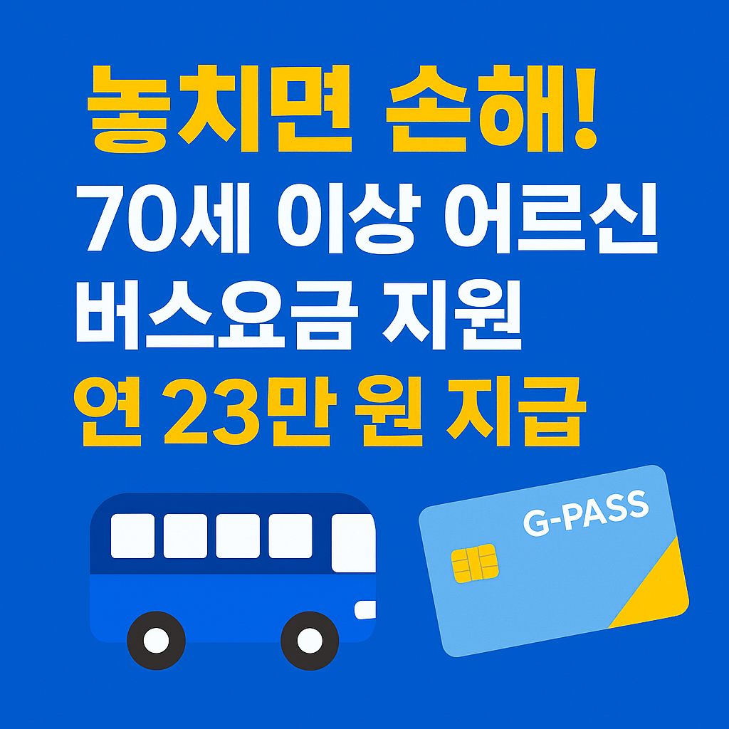성남시 버스요금지원 70세 이상