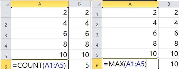 count max 수식