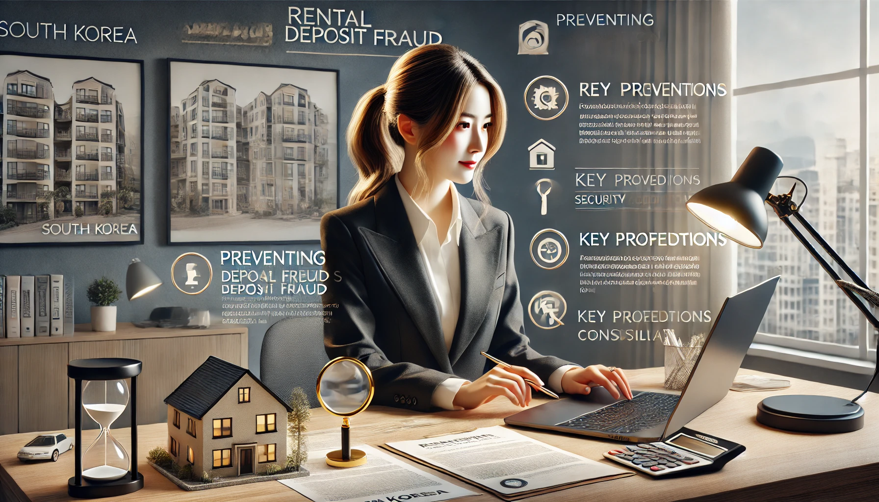 전세사기 예방 방법 확인하는 이미지