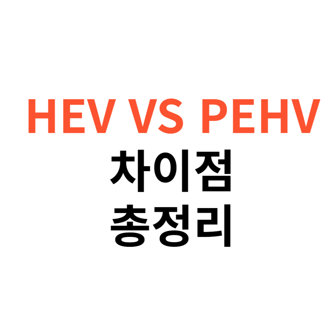 하이브리드 전기차(HEV)와 플러그인 하이브리드(PHEV)