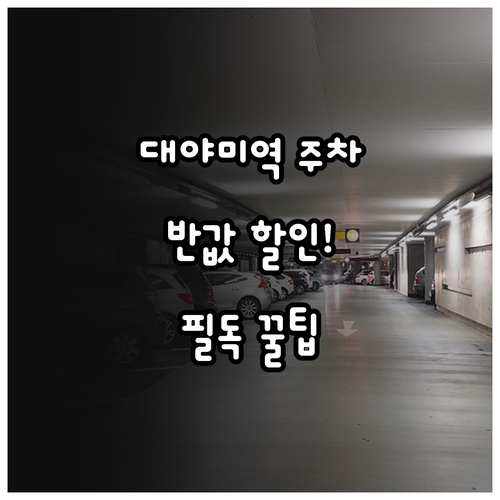 대야미역 주차 요금 환승 감면 혜택 ..