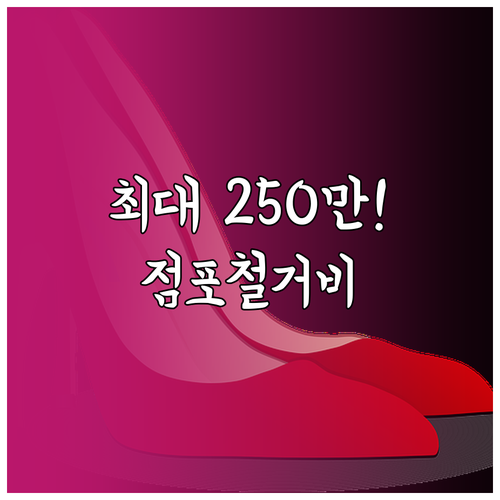 폐업 소상공인 점포철거비 지원 202..