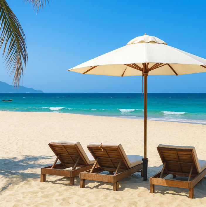 다낭의 논 느억 해변 풍경