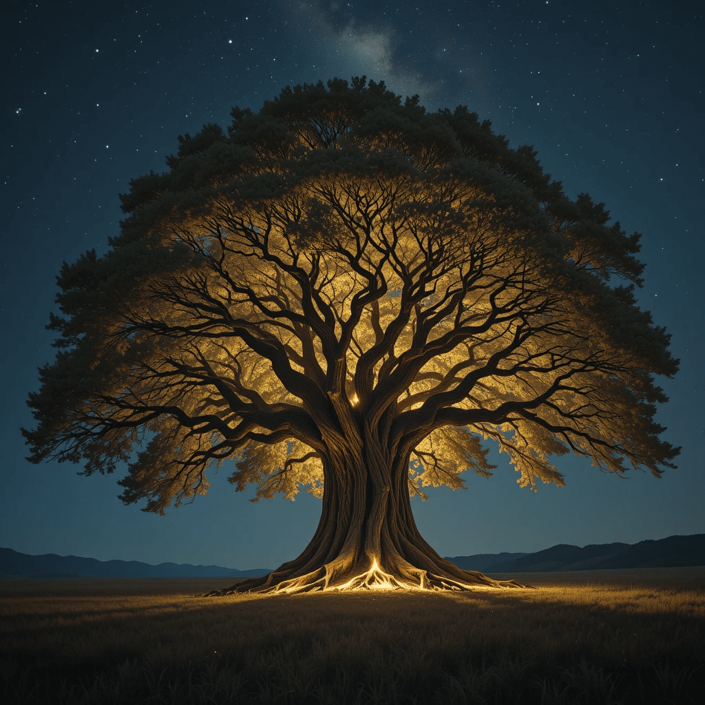 대박 태몽의 대표 꿈 홍보 포스터로 큰나무 꿈입니다.