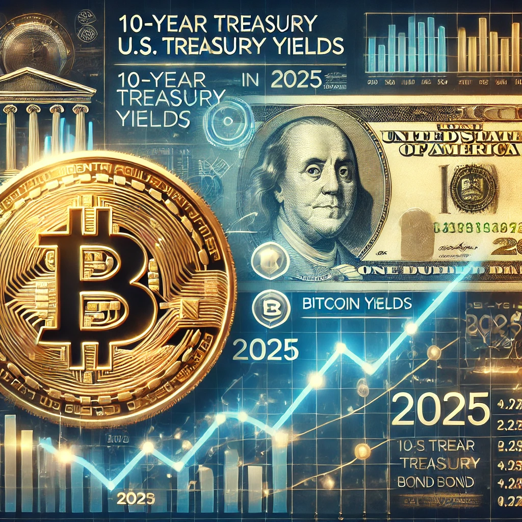 국채와 비트코인과 관련된 이미지