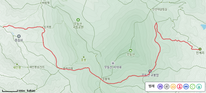 무등산 시무지기폭포 등산코스