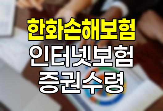 한화손해보험 인터넷보험 증권&middot;약관 수령 방법