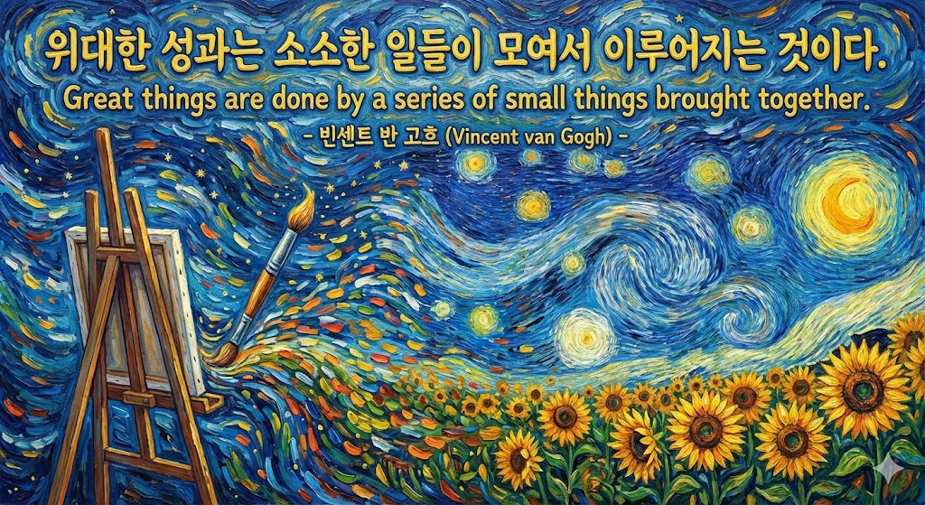 빈센트 반 고흐 (Vincent van Gogh): 작은 일들이 모여 만드는 기적