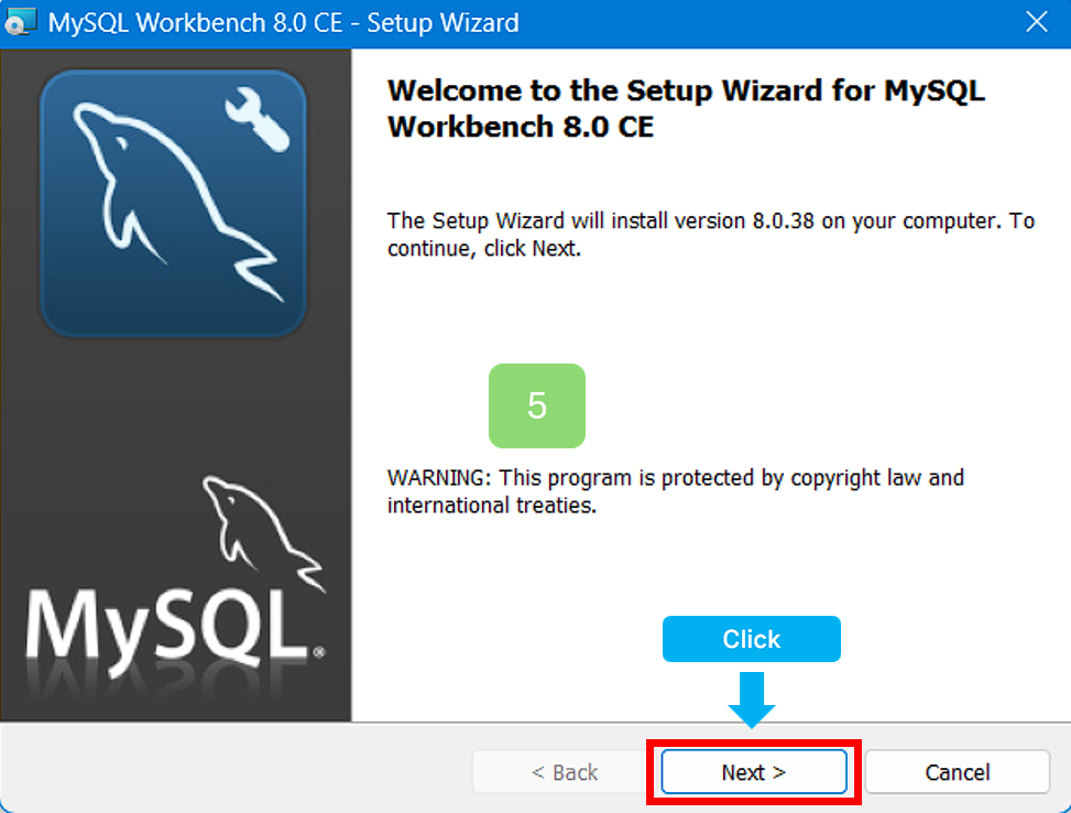 Next 버튼을 클릭해 주세요.