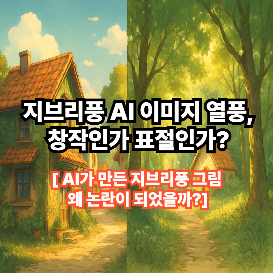 지브리풍 AI 이미지 열풍, 창작인가 표절인가? 작가들의 목소리를 듣다