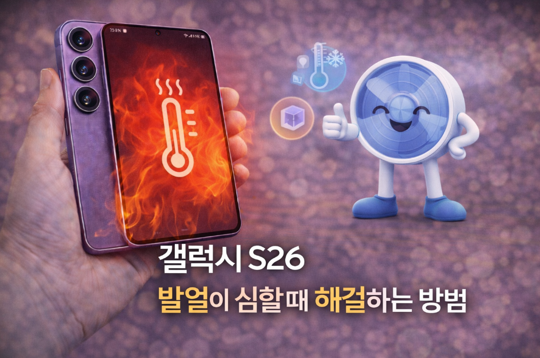 갤럭시 S26 발열이 심할 때 해결하는 방법 설명 이미지