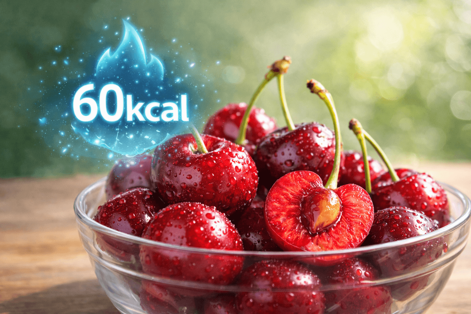 생과 체리 칼로리와 당함량 분석