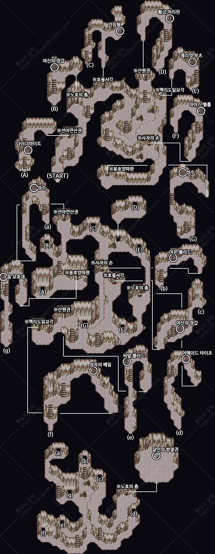 기술의 던전 지도 이미지