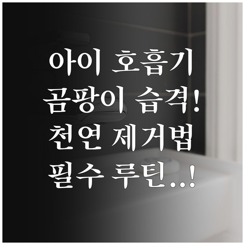 아이 호흡기 건강 지키는 천연 곰팡이..