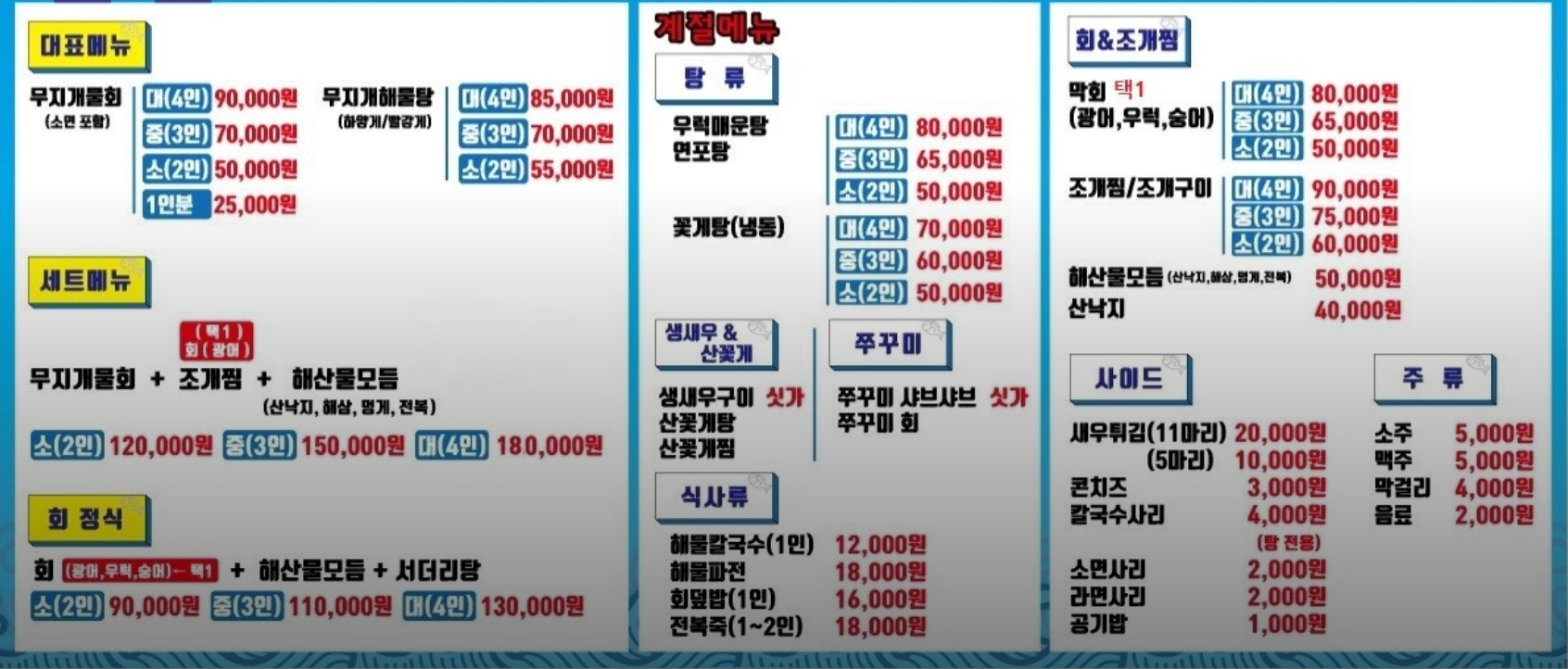 매일아침 꽃무지개물회