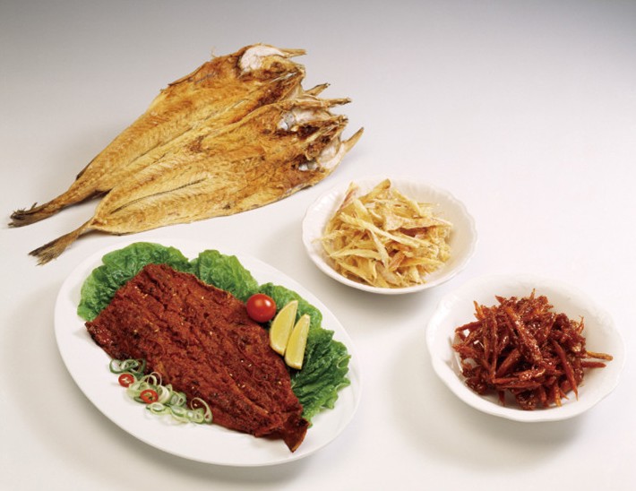 용대리 황태양념구이 황태채 무침